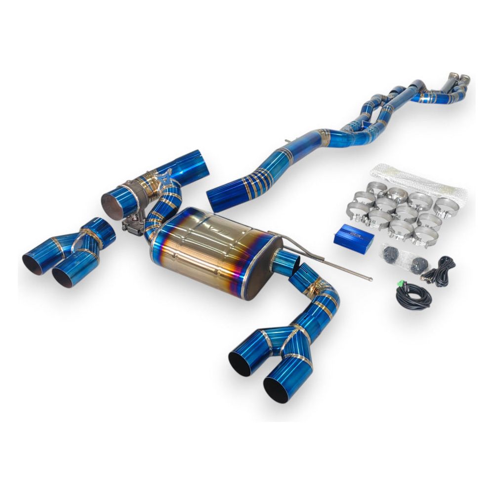 2014-2020 BMW M3/M4 Valved Sport Exhaust System | F80/F82/F83 Titanium Exhaust / Chrome Tips / Axleback Only Exhausts